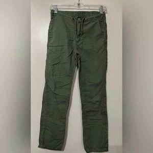 Gap kids skinny fit adjusts waist green chinos size 12 regular